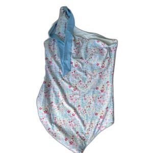 NWT Busy Bees Smocks Women’s One Shoulder Floral One Piece Swimsuit 3XL